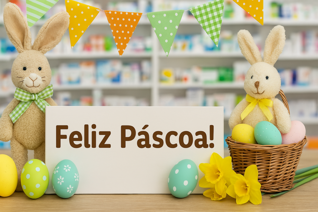 páscoa na farmácia e promoções